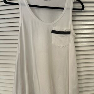 Brunello Cucinelli Cream Relaxed Sleeveless Tank Top